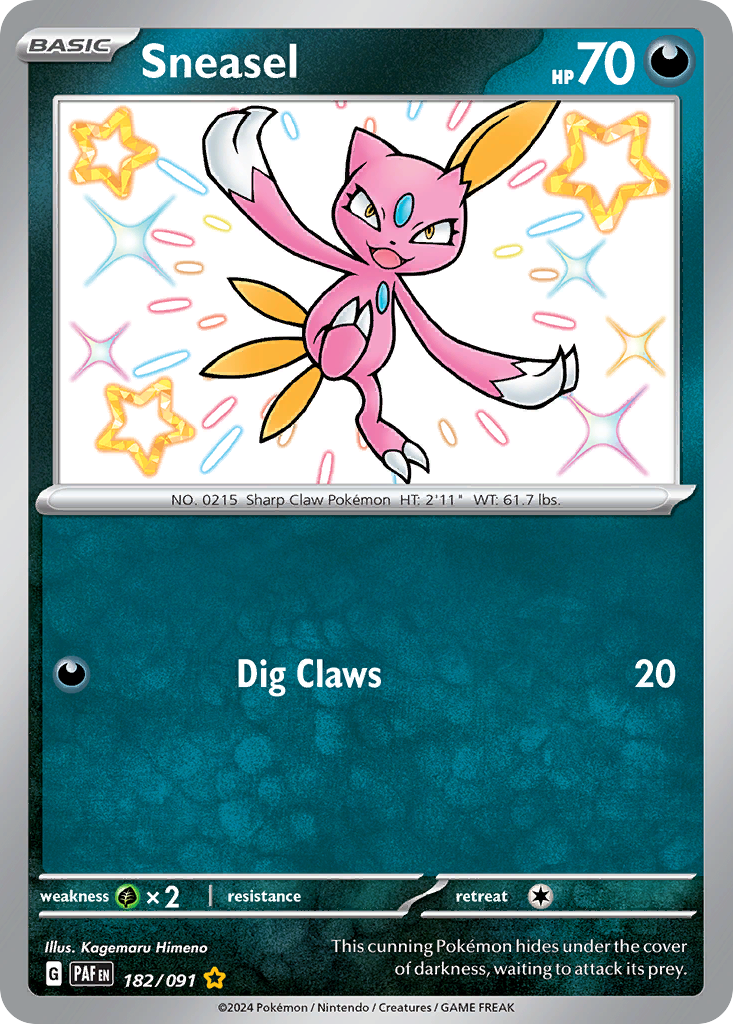 Paldean Fates Sneasel #182/91